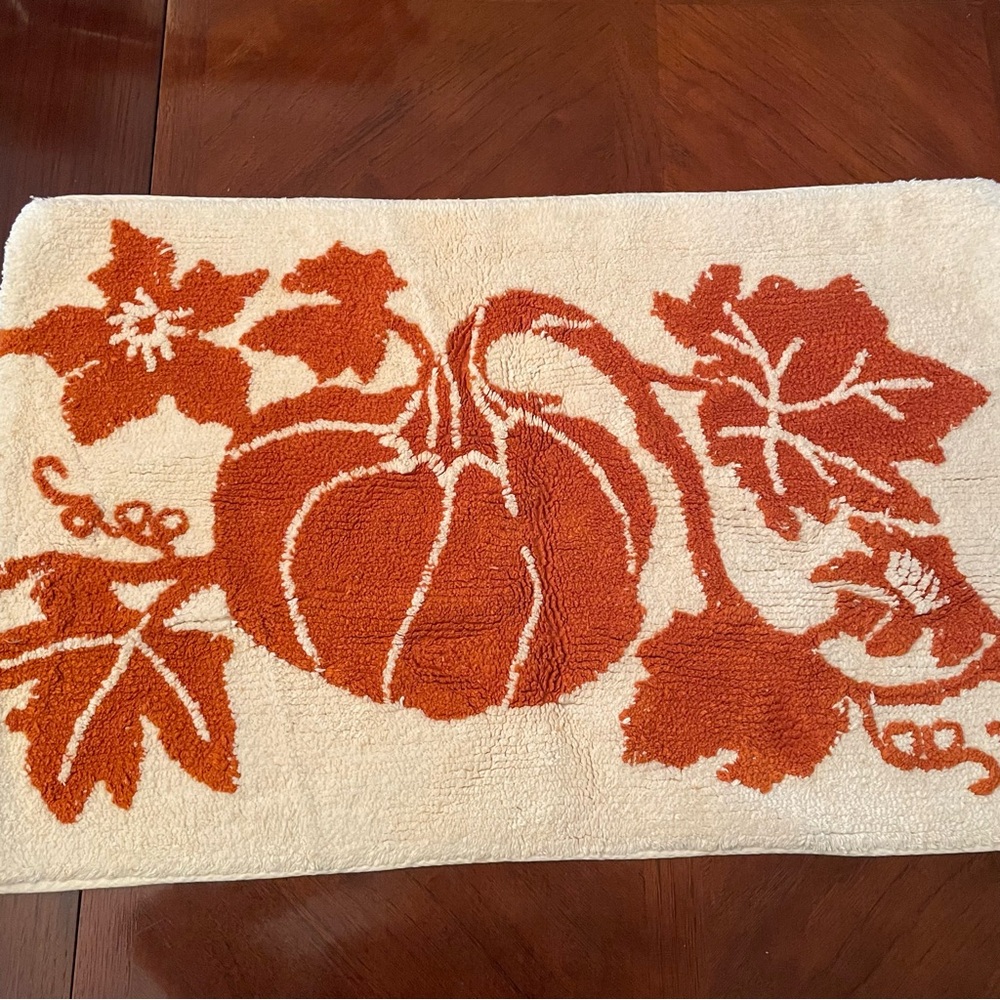Fall/Autumn Pumpkin Rug/Mat for Bathroom/Kitchen